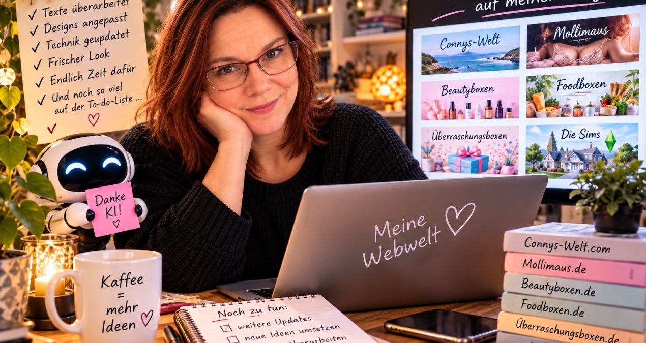 Frischer Wind auf meinen Webseiten – dank KI!